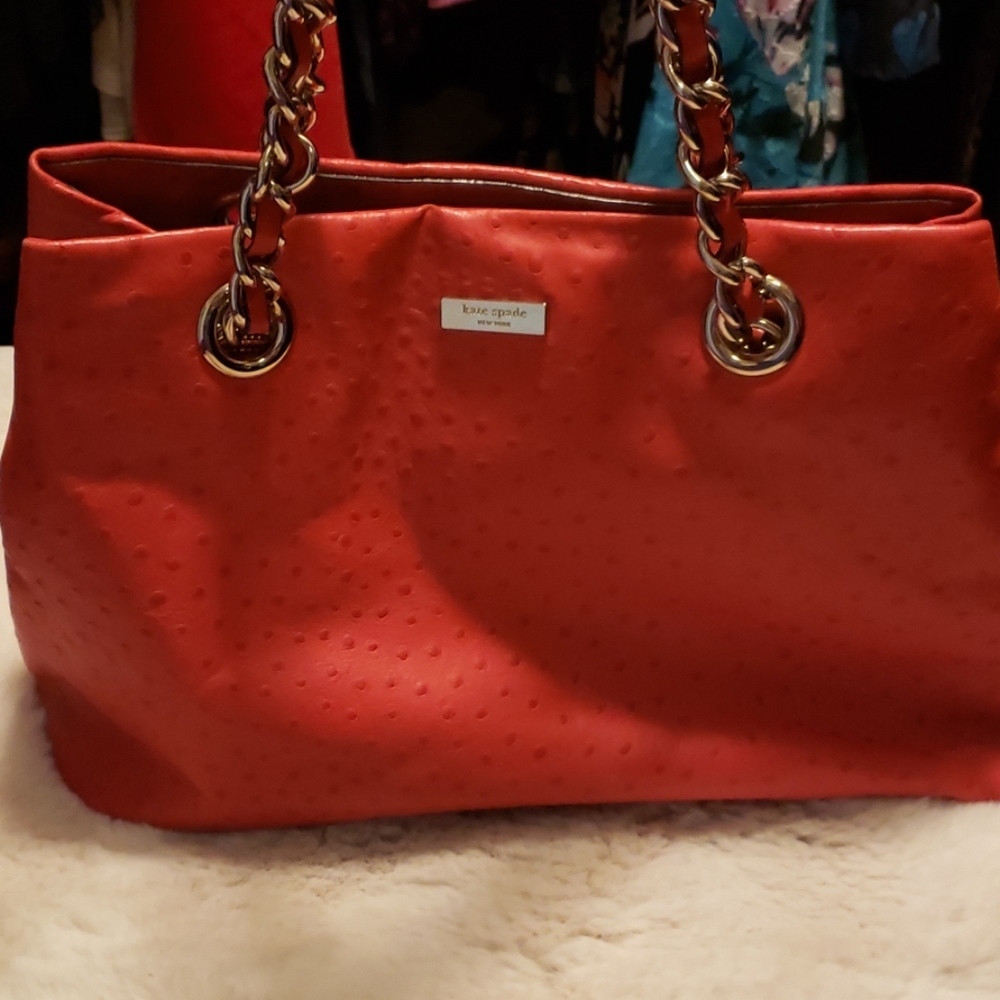 Kate Spade Large Bright Red Bag